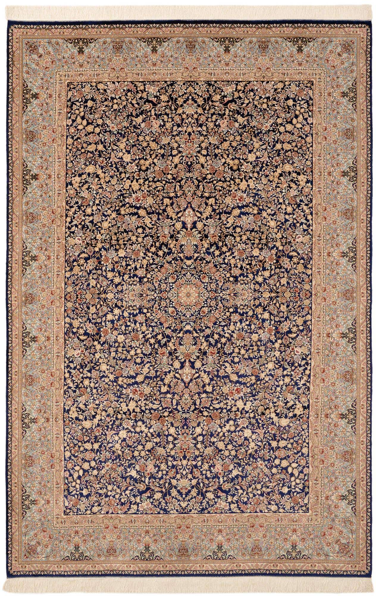 6' 5 x 9' 7 Ghom Design Rug