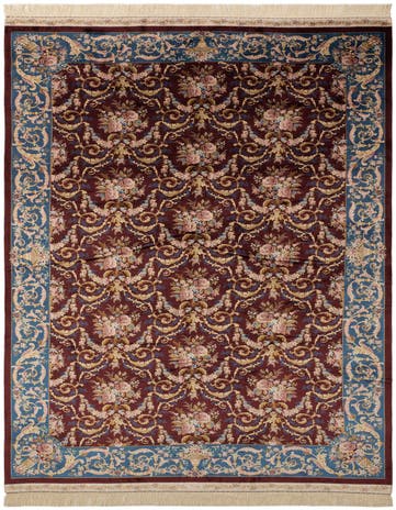 5' 7 x 9' 1 Ghom Design Rug
