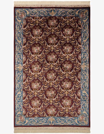 5' 7 x 9' 1 Ghom Design Rug