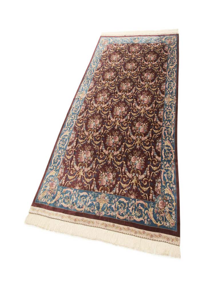 5' 7 x 9' 1 Ghom Design Rug