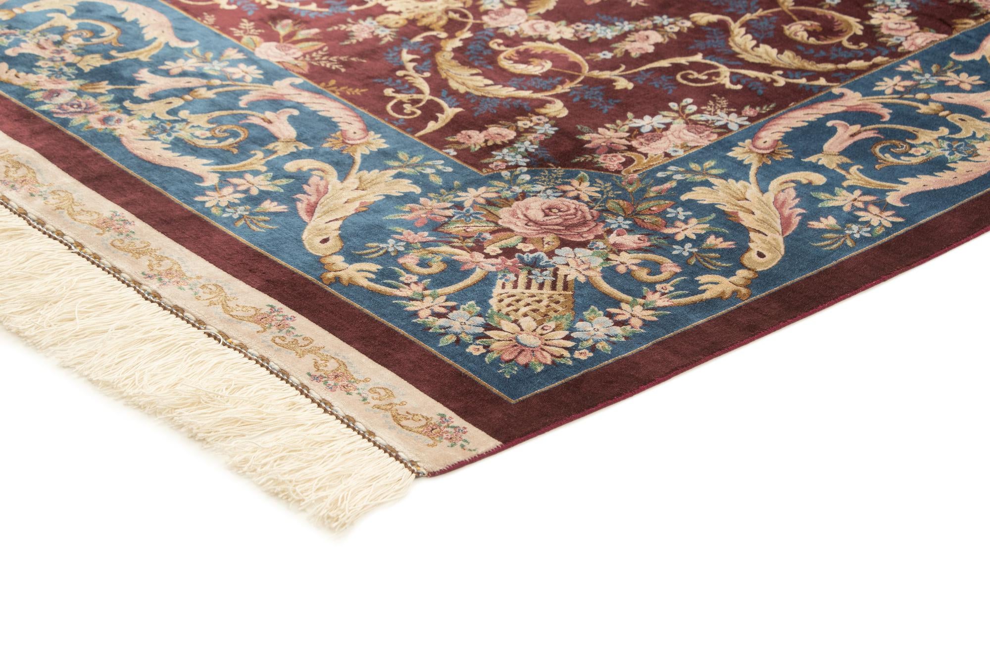 5' 7 x 9' 1 Ghom Design Rug