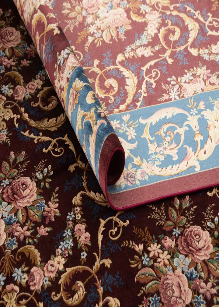 5' 7 x 9' 1 Ghom Design Rug