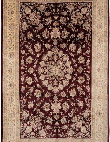 6' 4 x 10' 3 Ghom Design Rug
