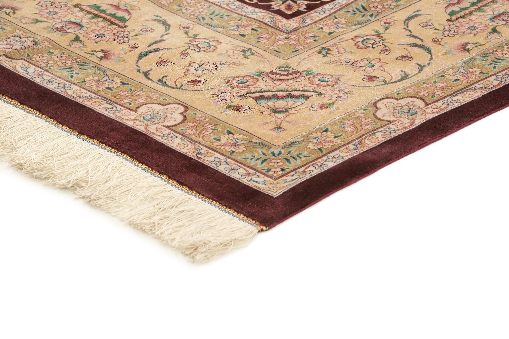 6' 4 x 10' 3 Ghom Design Rug