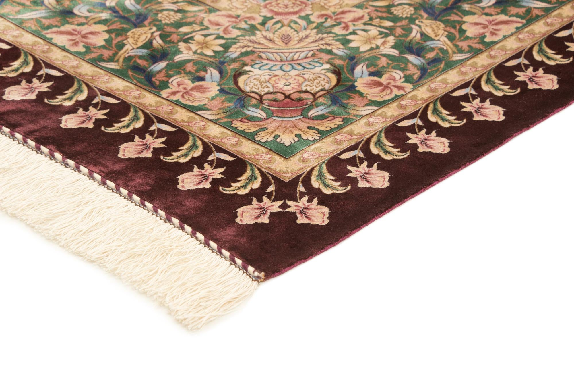 5' 7 x 9' 1 Ghom Design Rug