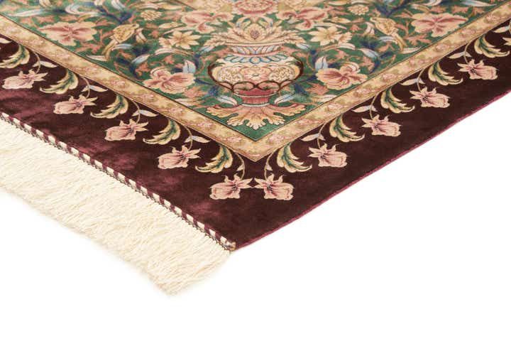 5' 7 x 9' 1 Ghom Design Rug