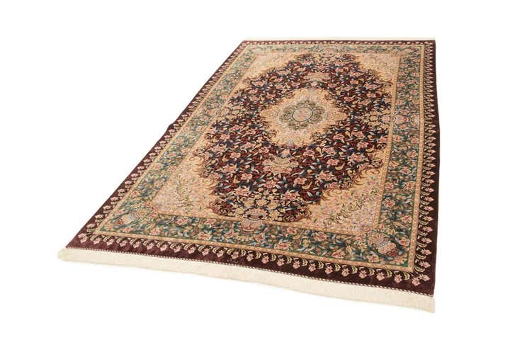 5' 7 x 9' 1 Ghom Design Rug