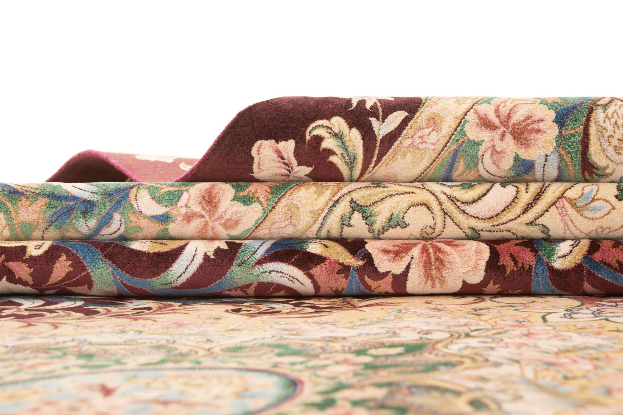 5' 7 x 9' 1 Ghom Design Rug