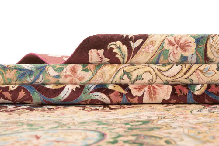 5' 7 x 9' 1 Ghom Design Rug