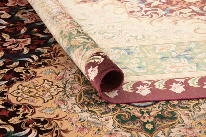 5' 7 x 9' 1 Ghom Design Rug