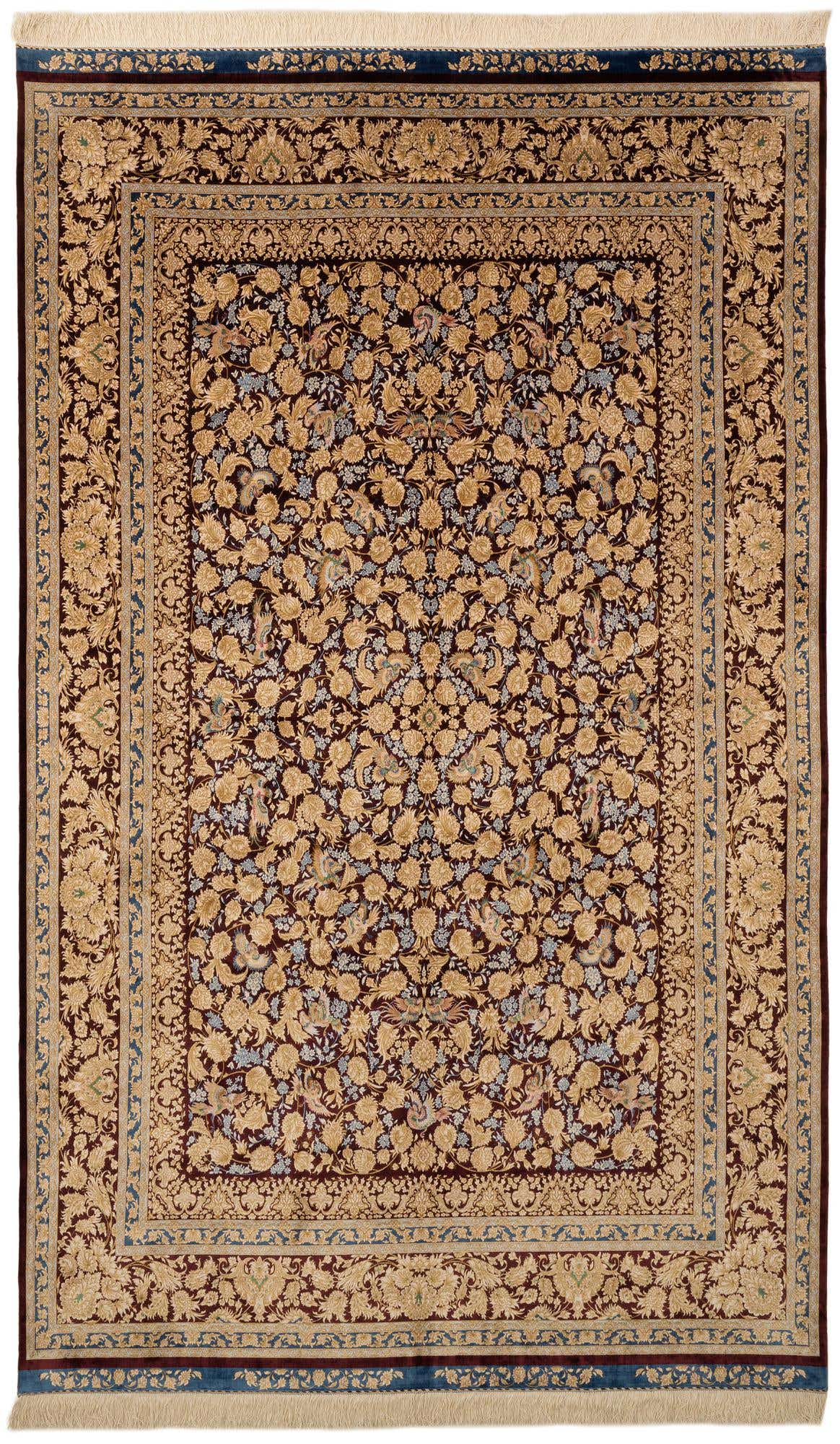 5' 8 x 9' 3 Ghom Design Rug