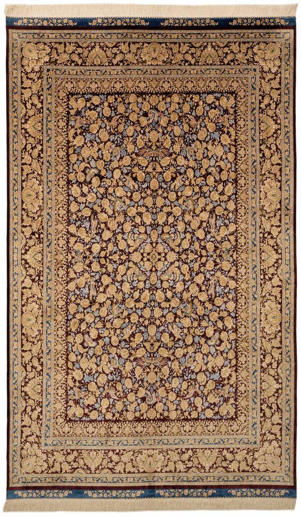 5' 8 x 9' 3 Ghom Design Rug