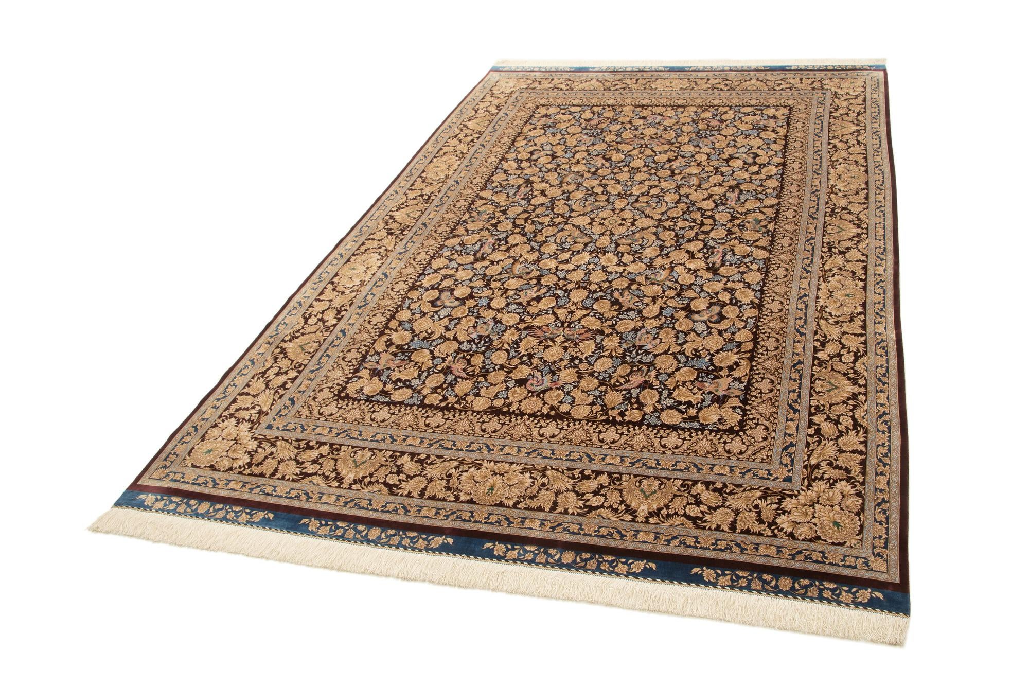 5' 8 x 9' 3 Ghom Design Rug