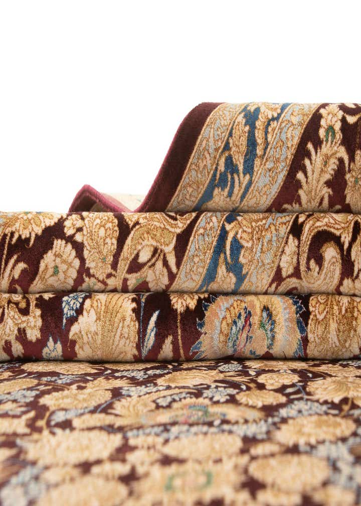 5' 8 x 9' 3 Ghom Design Rug