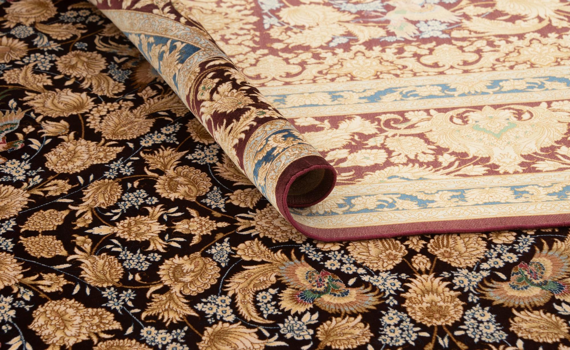 5' 8 x 9' 3 Ghom Design Rug