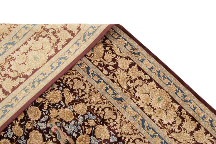 Detail image of 5' 8 x 9' 3 Ghom Design Rug