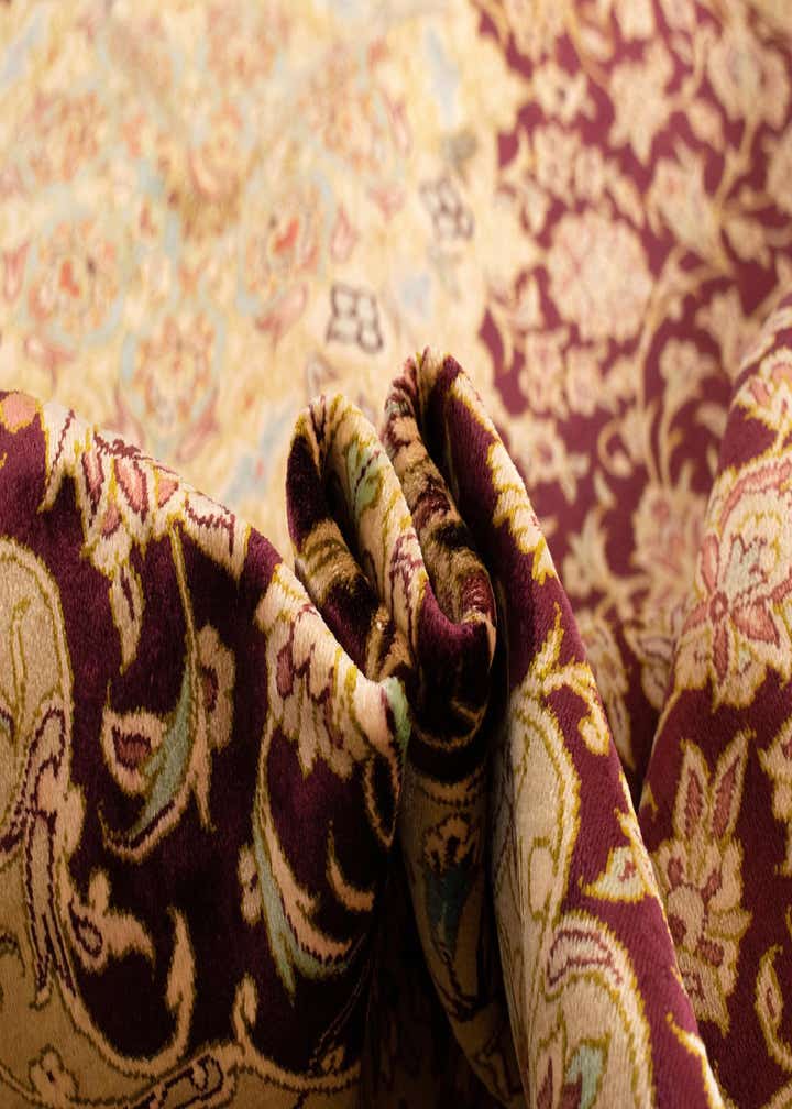 5' 2 x 7' 9 Ghom Silk Rug
