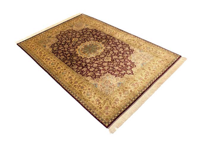 5' 2 x 7' 9 Ghom Silk Rug