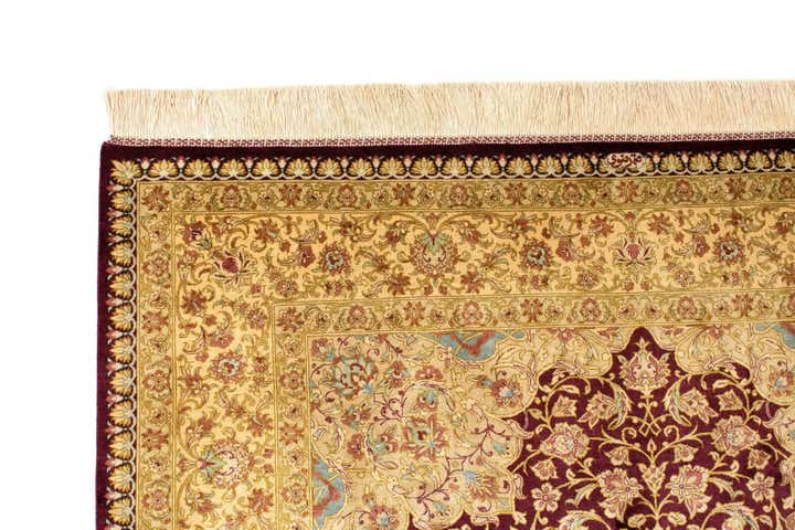 5' 2 x 7' 9 Ghom Silk Rug