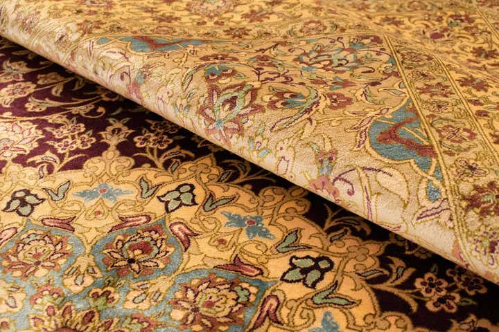 5' 2 x 7' 9 Ghom Silk Rug