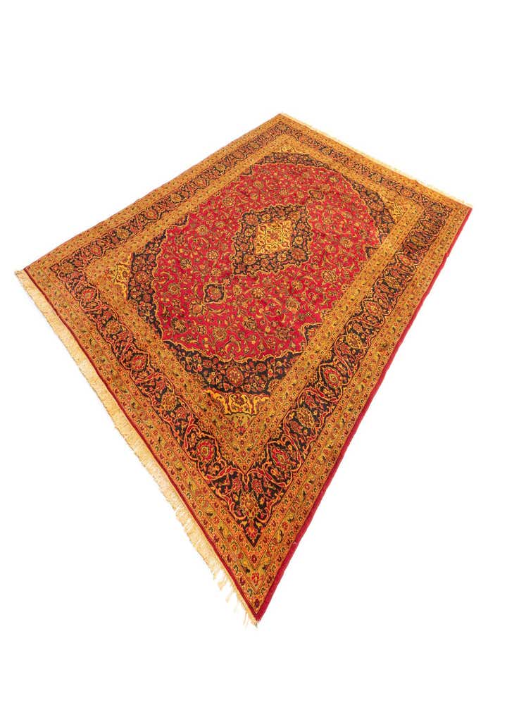 9' 6 x 12' 9 Kashan Wool Rug