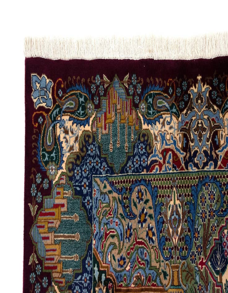 Detail image of 8' x 11' 5  Hand Knotted Kashmar Persian Wool Rug