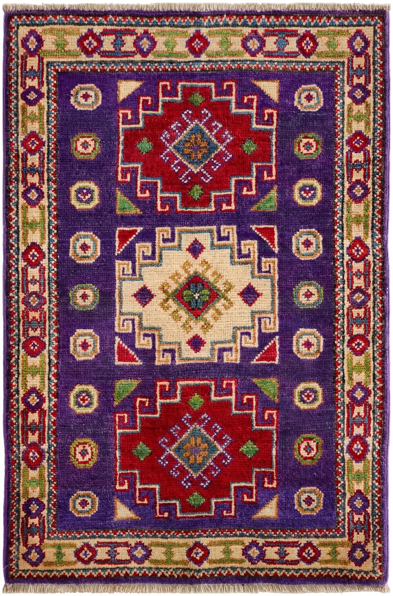 2' 1 x 3' 1 Hand Knotted Kazak Rug