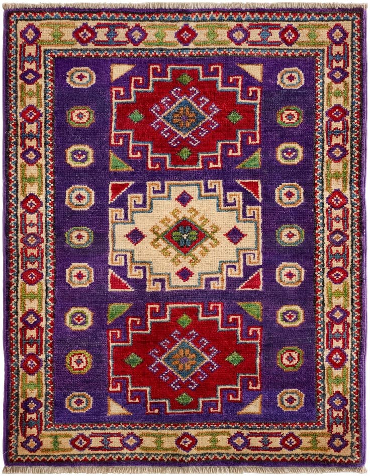 Detail image of 2' 1 x 3' 1 Hand Knotted Kazak Rug