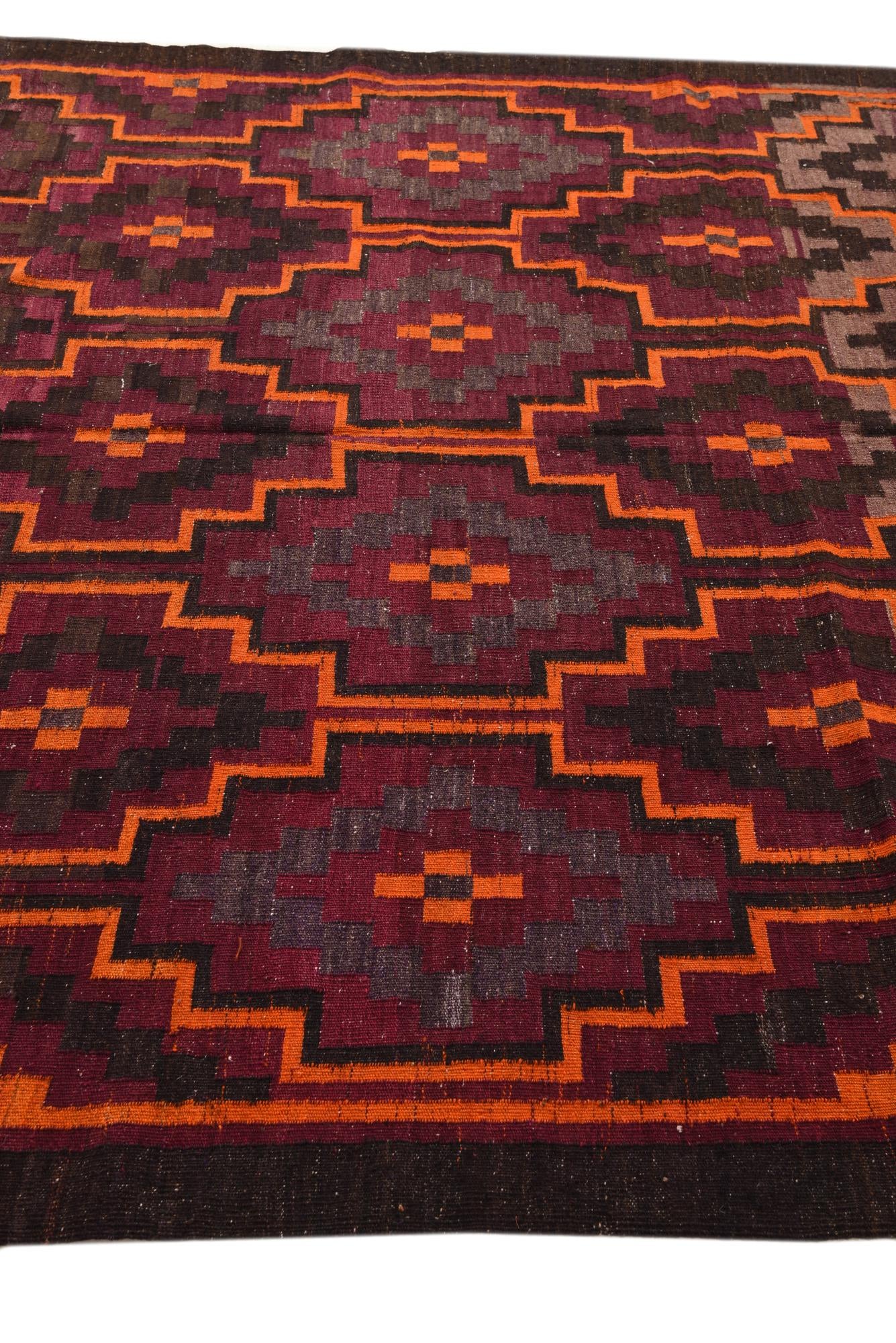 5' 11 x 10' 4 Hand Woven Kilim Fars Wool Rug