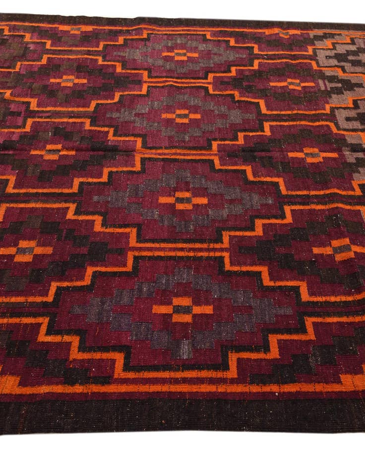 Detail image of 5' 11 x 10' 4  Hand Woven Kilim Fars Wool Rug