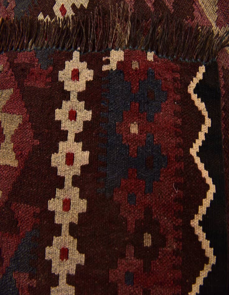 Detail image of 2' 7 x 5' Hand Woven Kilim Maymana Wool Rug