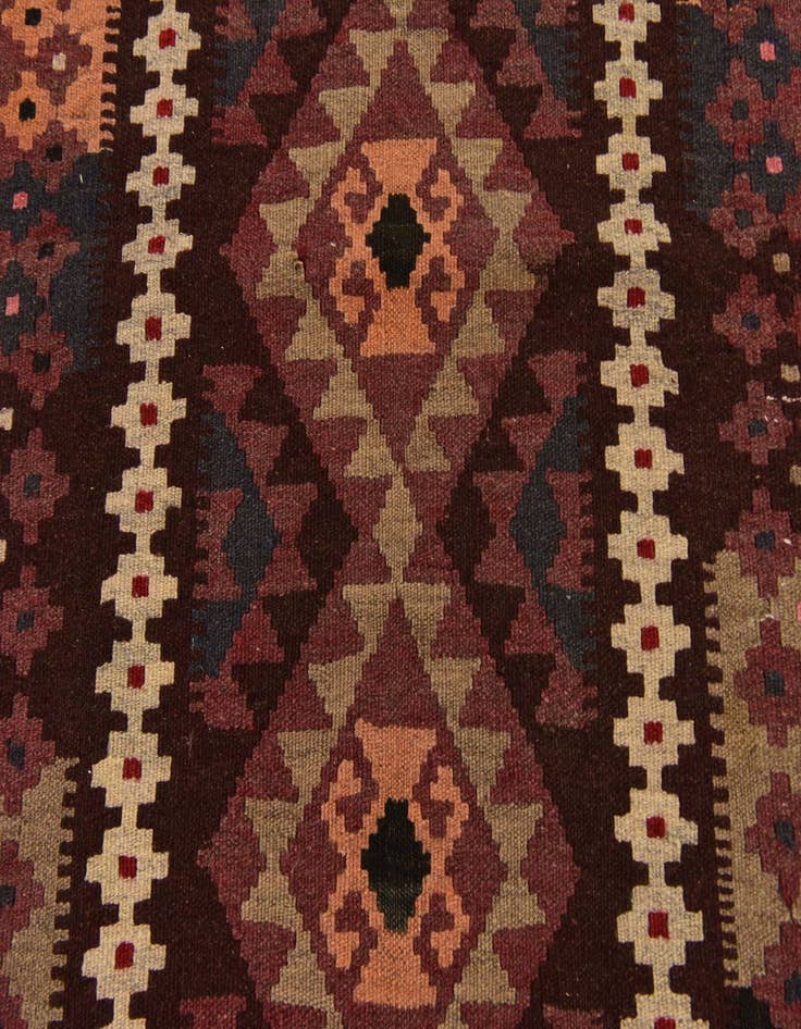 Detail image of 2' 7 x 5' Hand Woven Kilim Maymana Wool Rug