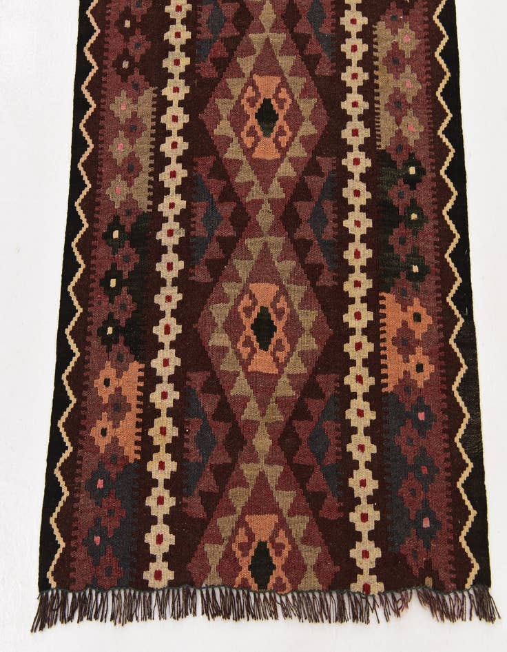 Detail image of 2' 7 x 5' Hand Woven Kilim Maymana Wool Rug