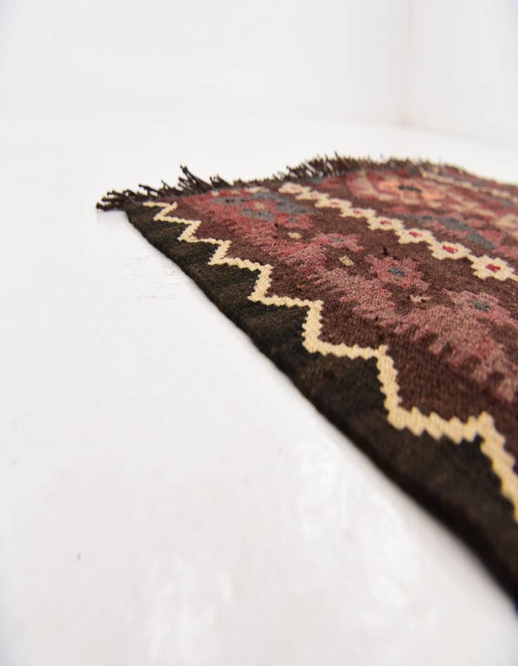 Detail image of 2' 7 x 5' Hand Woven Kilim Maymana Wool Rug