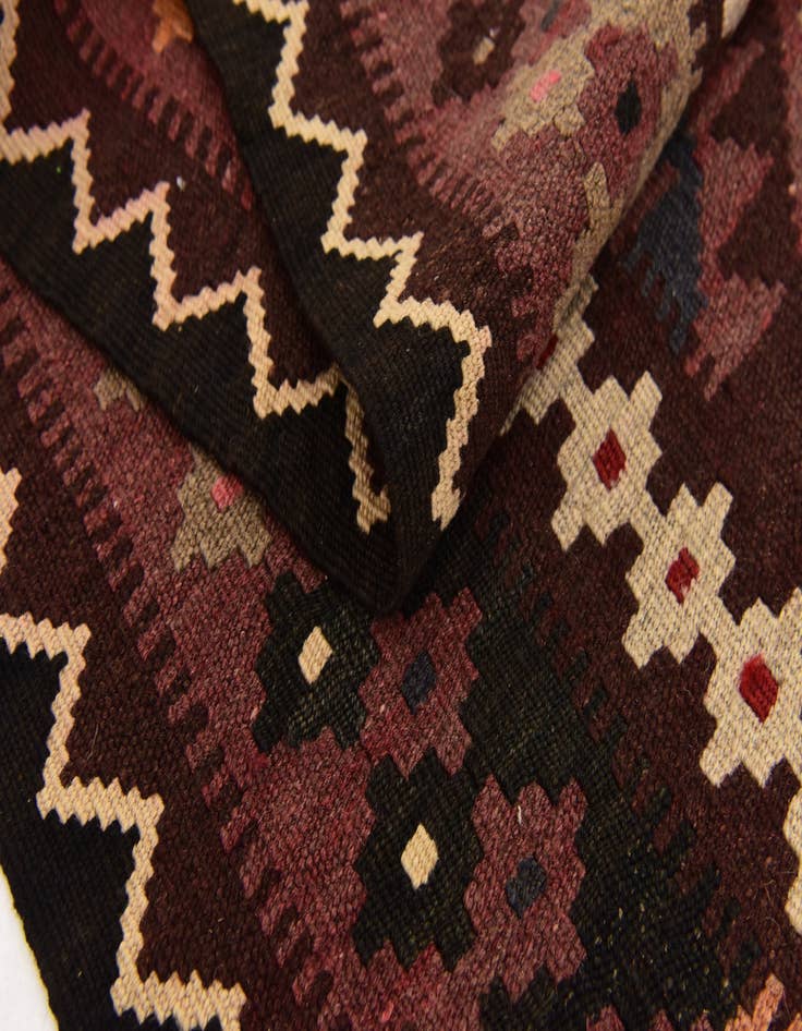 Detail image of 2' 7 x 5' Hand Woven Kilim Maymana Wool Rug