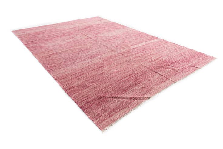 Detail image of 6' 7 x 9' 8 Hand Woven Kilim Modern Wool Rug