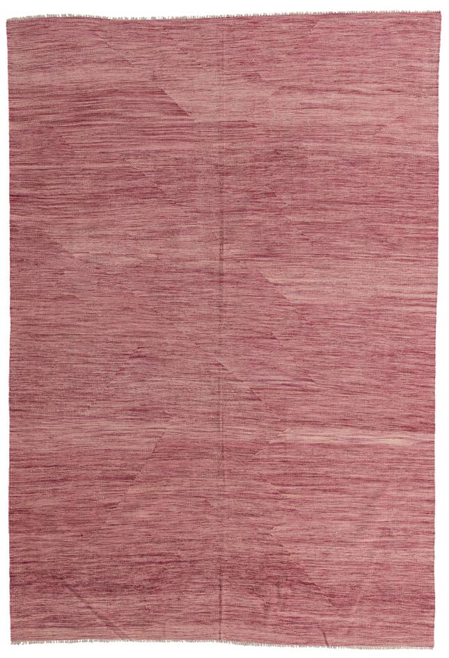 Detail image of 6' 7 x 9' 8 Hand Woven Kilim Modern Wool Rug