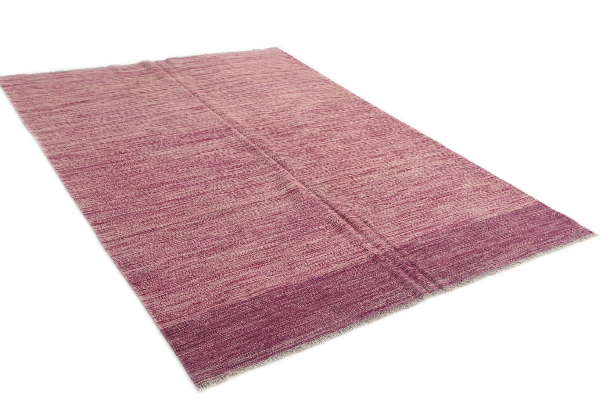 5' 5 x 7' 8 Hand Woven Kilim Modern Wool Rug