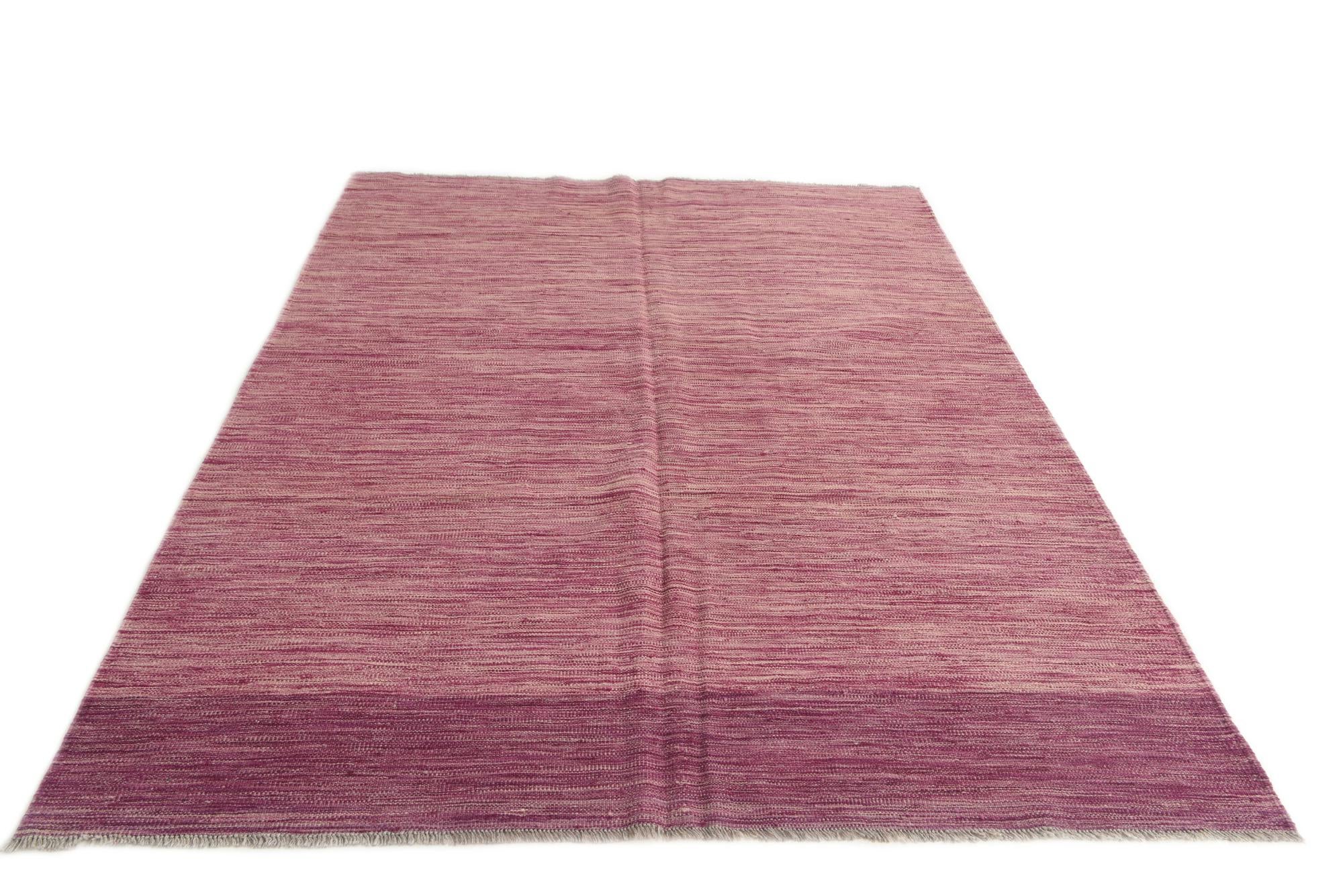 5' 5 x 7' 8 Hand Woven Kilim Modern Wool Rug