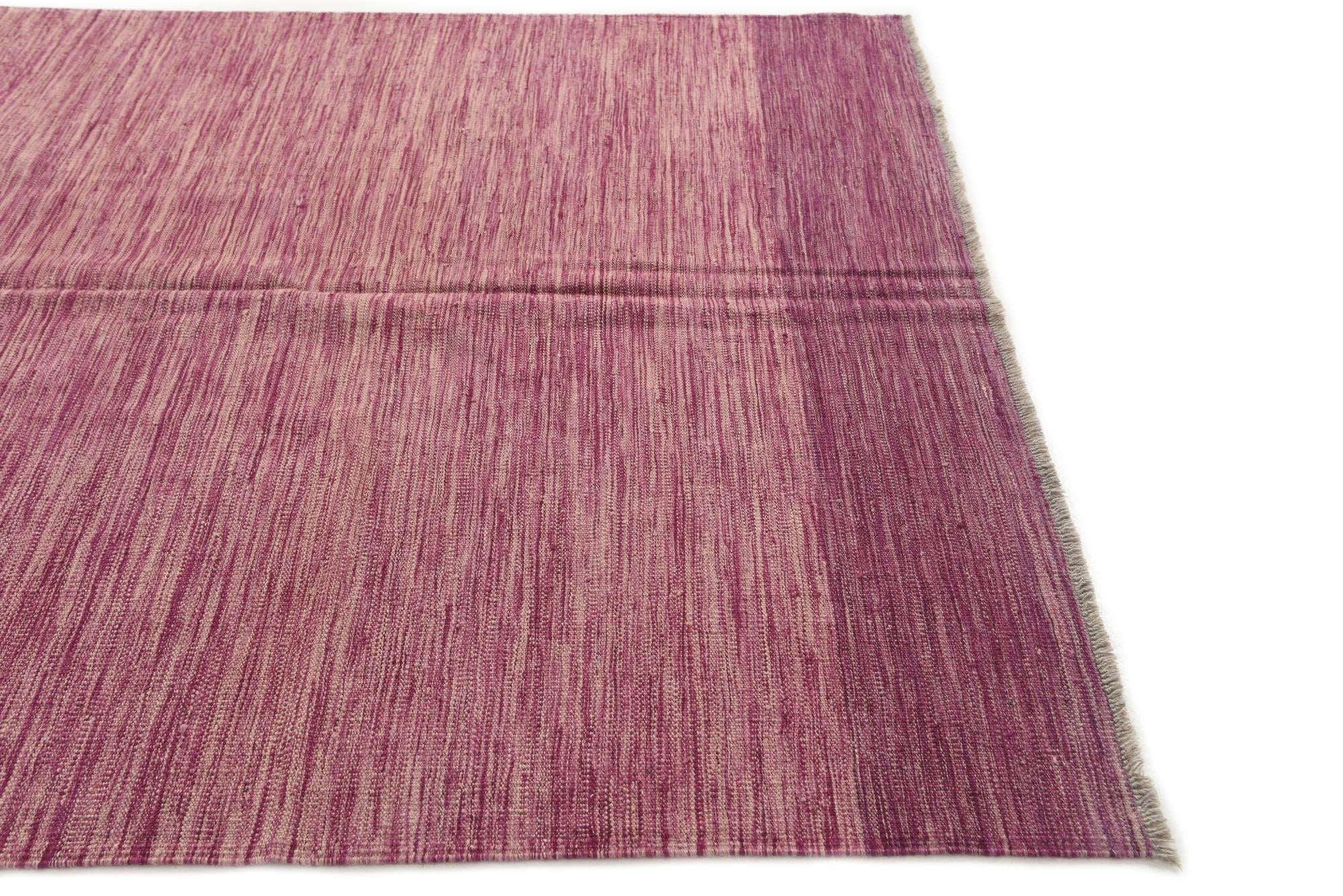 5' 5 x 7' 8 Hand Woven Kilim Modern Wool Rug