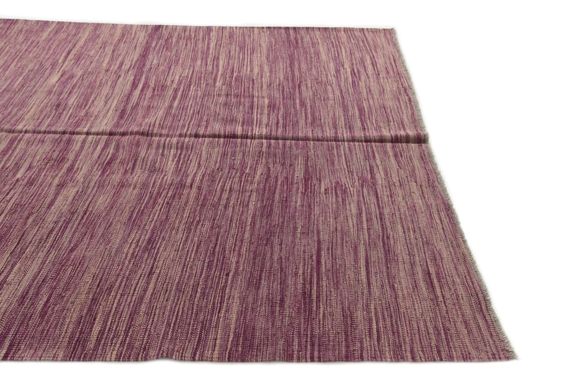 5' 8 x 7' 10 Hand Woven Kilim Modern Wool Rug