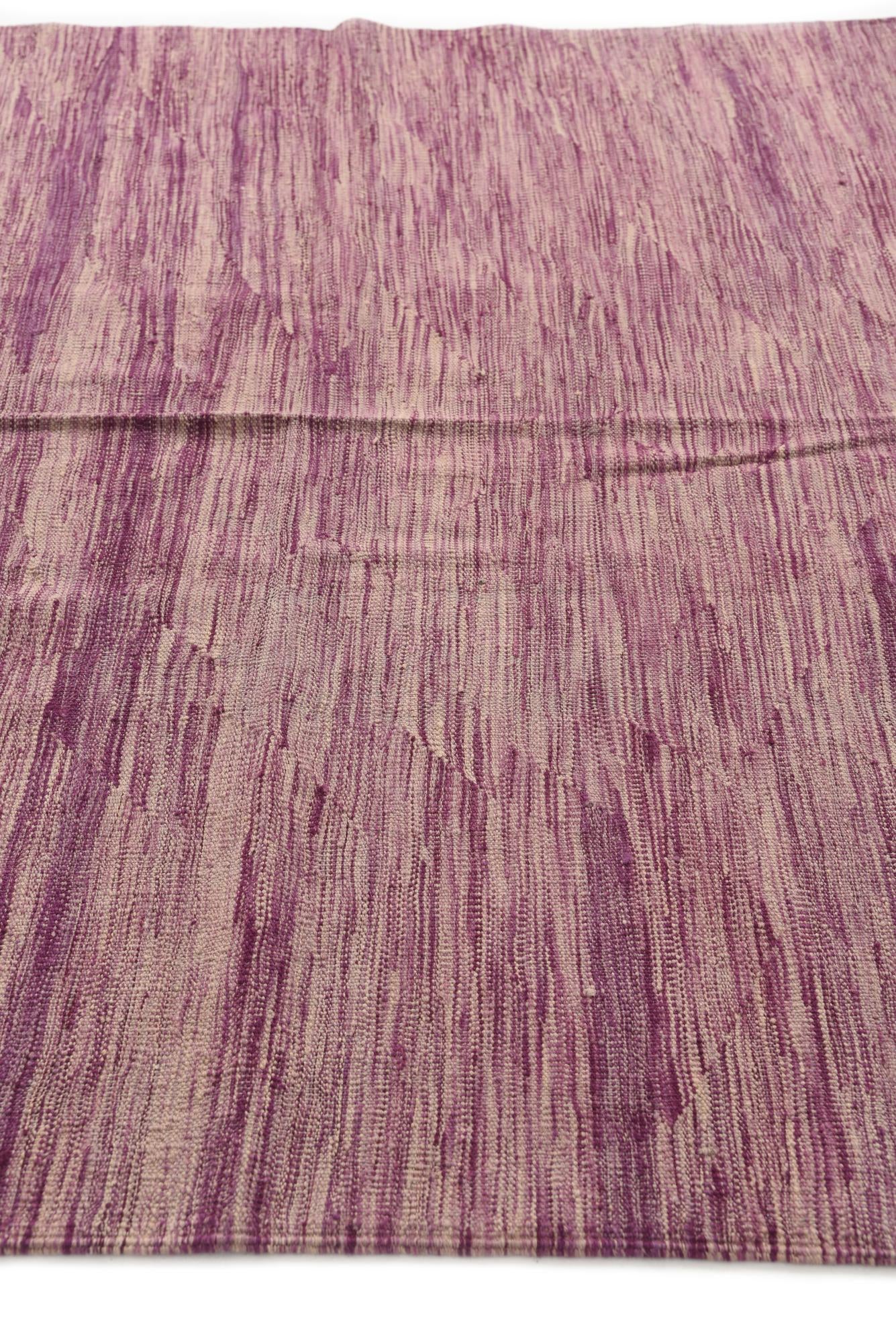 5' 7 x 8' Hand Woven Kilim Modern Wool Rug