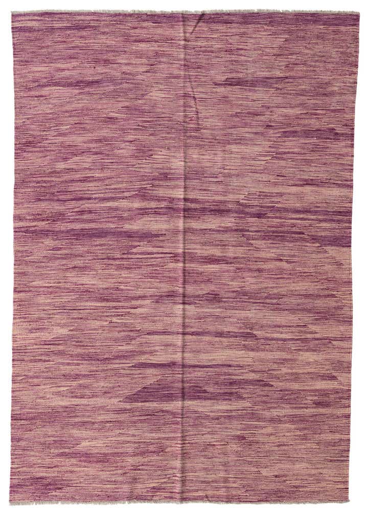 5' 7 x 8' Hand Woven Kilim Modern Wool Rug