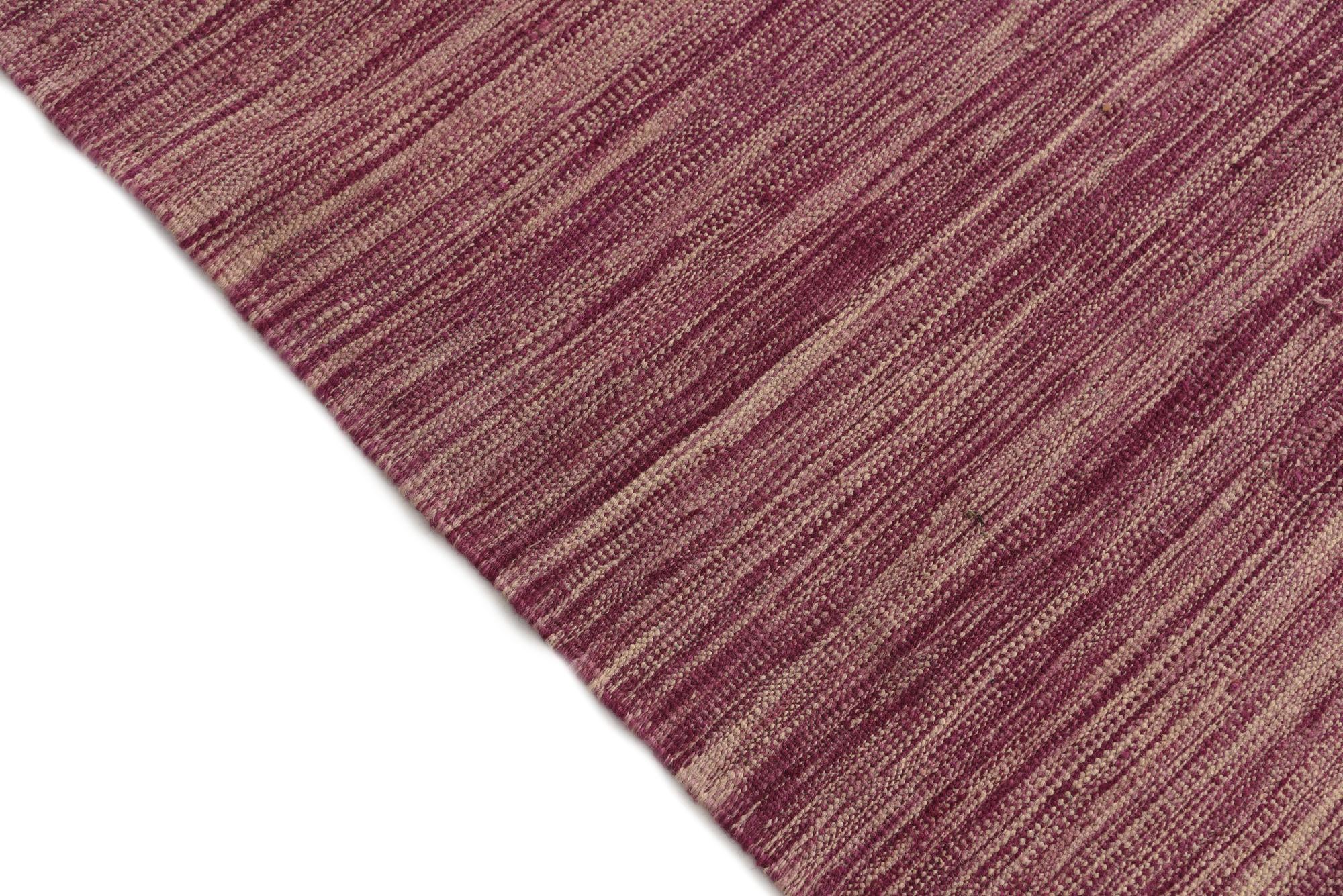 5' 2 x 6' 7 Hand Woven Kilim Modern Wool Rug