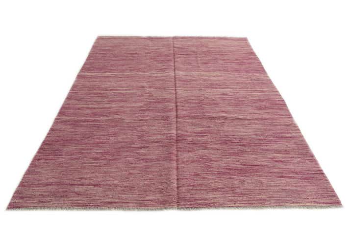 170cm x 245cm Handgewebt Kilim Modern Wolle Teppich