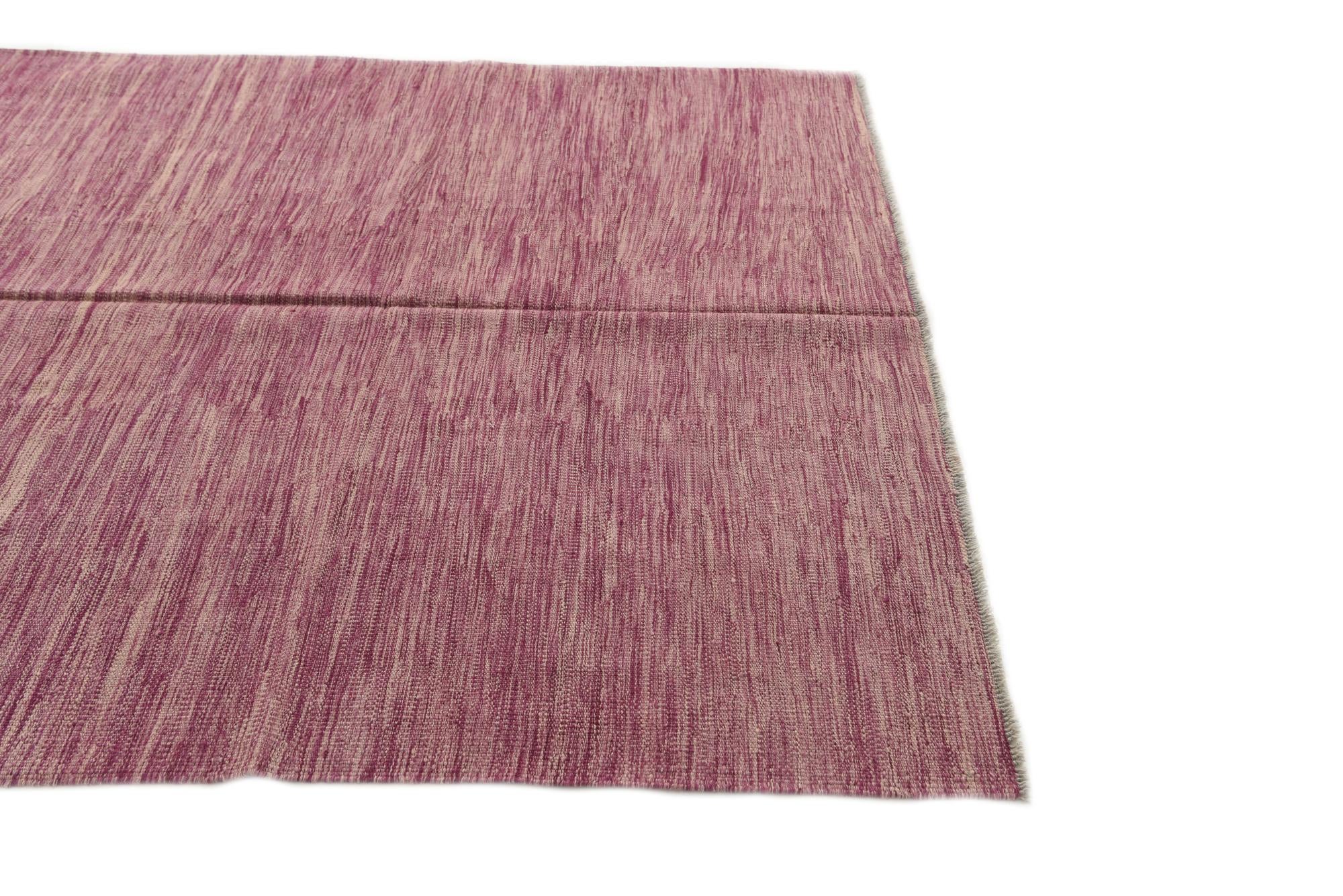 5' 7 x 8' Hand Woven Kilim Modern Wool Rug