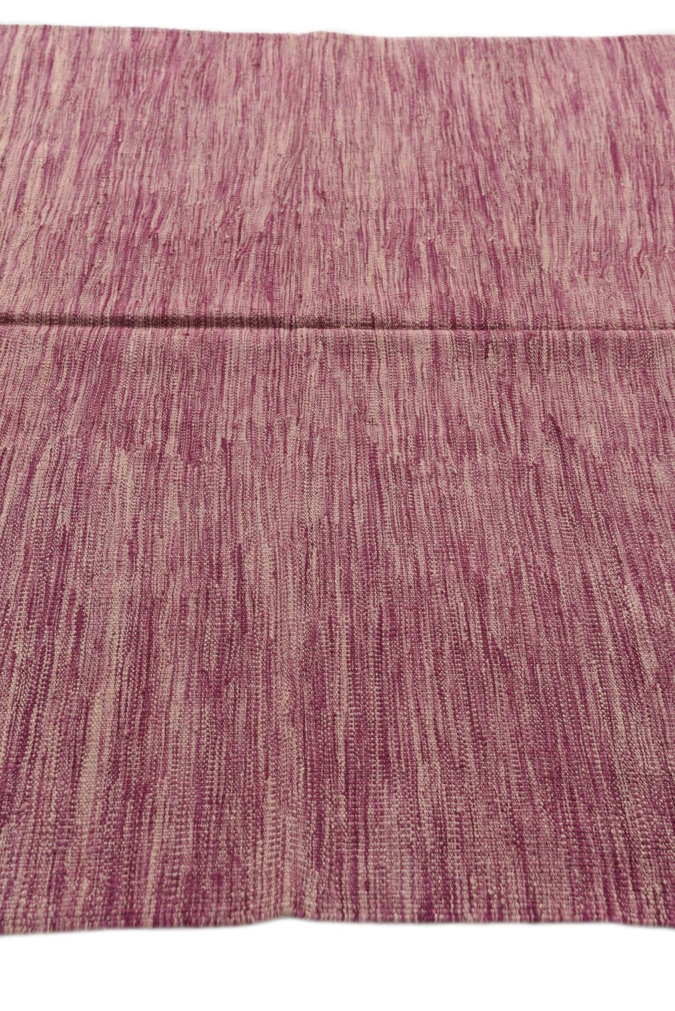 5' 7 x 8' Hand Woven Kilim Modern Wool Rug