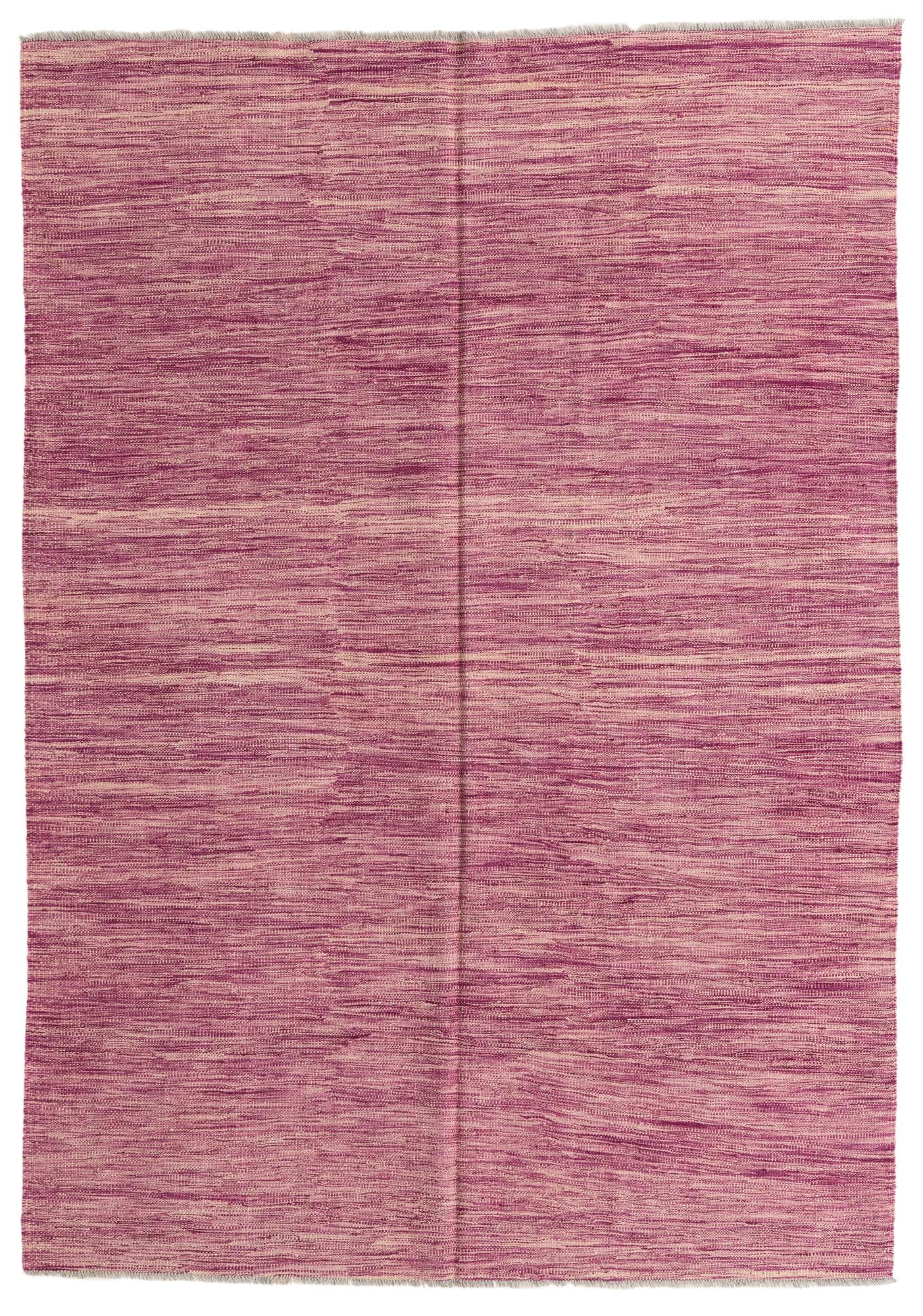 5' 7 x 8' Hand Woven Kilim Modern Wool Rug