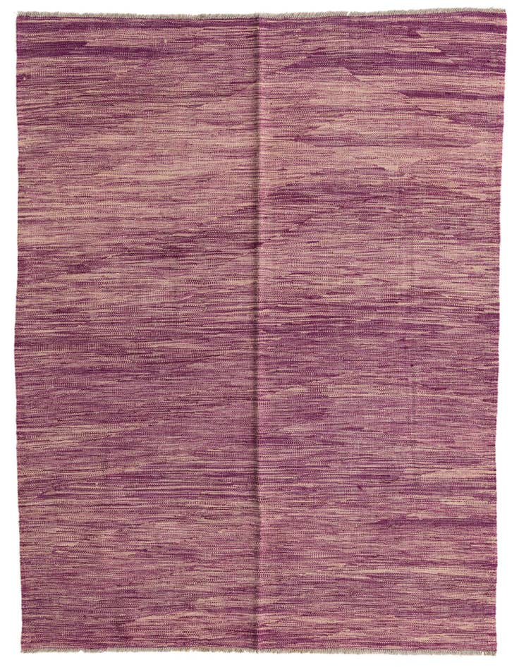 Detail image of 5' 10 x 6' 6 Hand Woven Kilim Modern Wool Rug