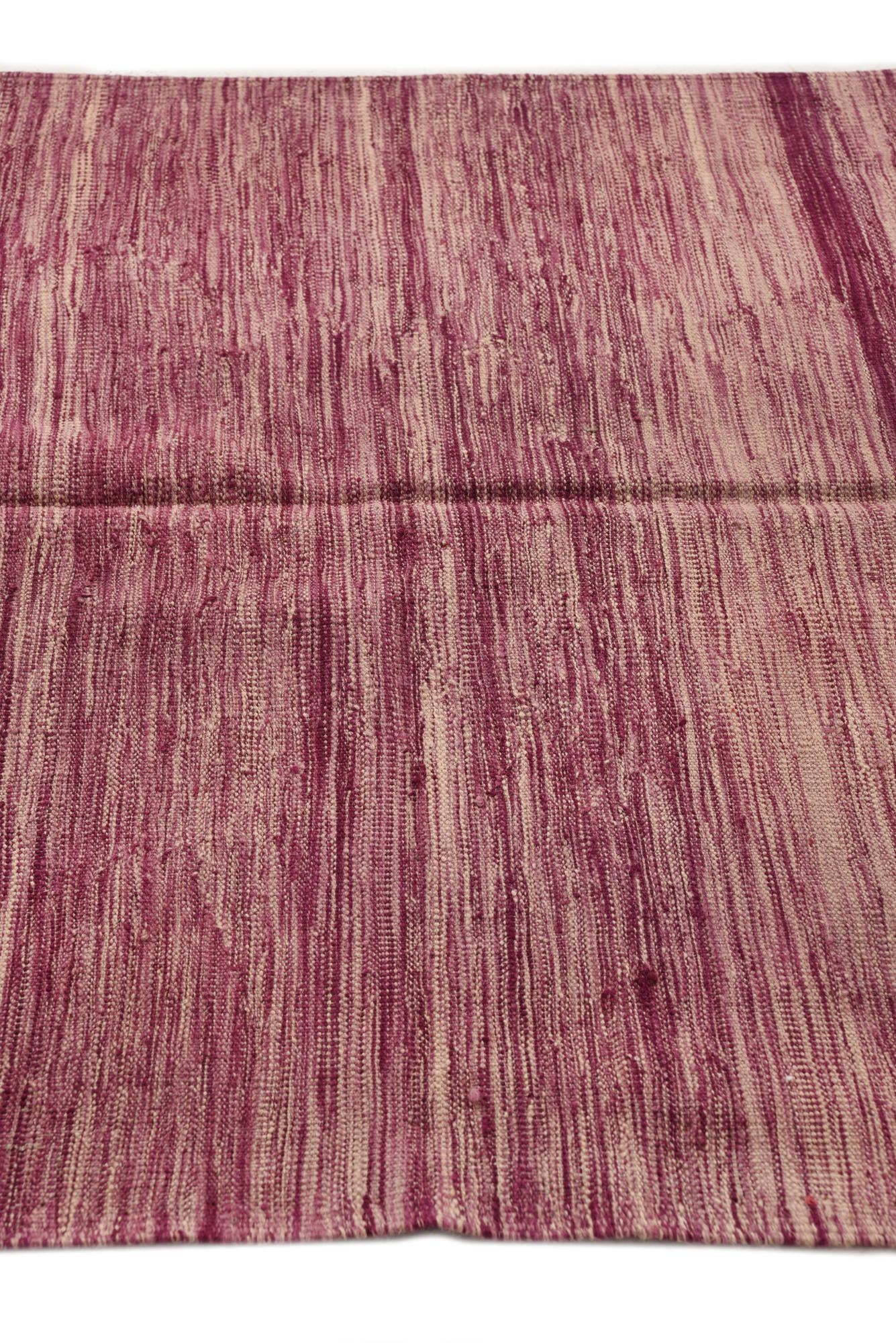 4' x 6' 3 Hand Woven Kilim Modern Wool Rug